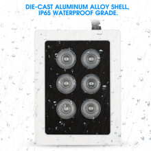DC12V 6W Infrared IR Fill Light for Security Cameras Waterproof IP66 6 Lamps