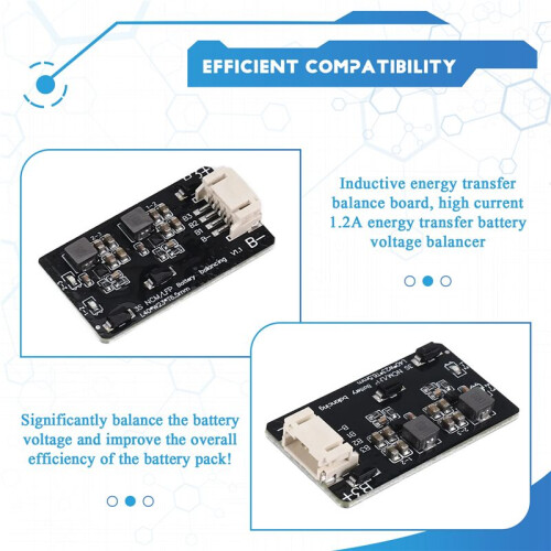 1PCS 1.2A 3S Active Equalizer Balancer Equalizer Module Li-Ion Lifepo4 Lithium Battery Active Balancer BMS 1