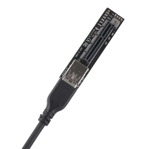 PCI‑E X1 Extension Cable Black ABS for Computer Accessories