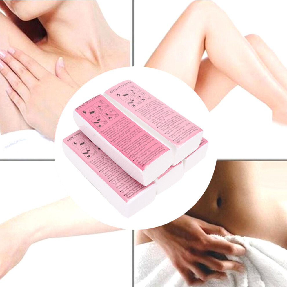 500pcs Non Woven Hair Removal Wax Strips 20x7cm for Arms & Legs