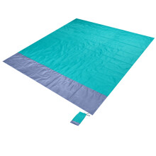 Waterproof Multi-Use Beach Blanket 200*210cm Portable Picnic Mat Gray