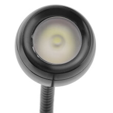 USB LED Clip-On Table Lamp Small Night Light for Reading & Study Black White