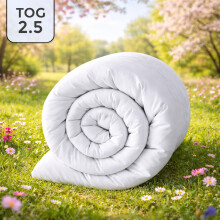 (Super King Duvet Tog, 2.5 Tog) Down Duvet Quilt Soft & Breathable Winter/Summer Duvets Tog 2.5, 4.5, 7.5, 10.5