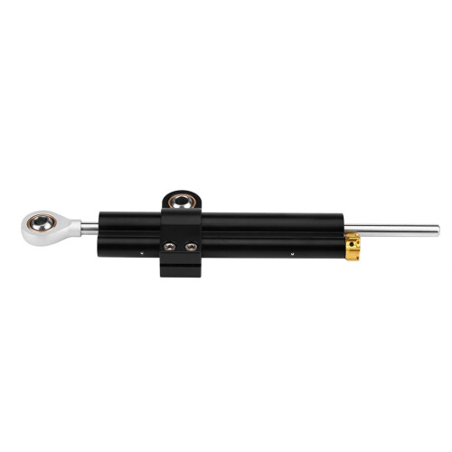 Universal CNC Aluminum Adjustable Steering Damper Mount Black 1