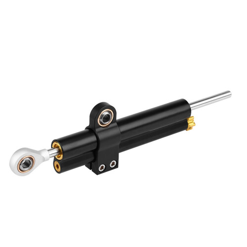 Universal CNC Aluminum Adjustable Steering Damper Mount Black 2