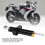 Universal CNC Aluminum Adjustable Steering Damper Mount Black 6
