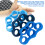 3pcs Silicone Finger Strength Trainer Rings - Light, Royal & Dark Blue 1