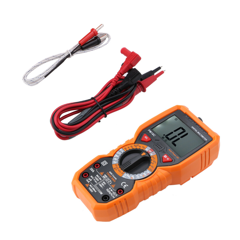 Peakmeter Pm18c Digital Multimeter 6000 Counts Ncv Tester 19X8.9x5cm 4691392510930