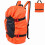 Rock Climbing Rope Bag with Shoulder Strap, Orange, 144x106cm 3