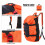 Rock Climbing Rope Bag with Shoulder Strap, Orange, 144x106cm 5