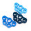 3pcs Silicone Finger Strength Trainer Rings - Light, Royal & Dark Blue 2