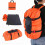 Rock Climbing Rope Bag with Shoulder Strap, Orange, 144x106cm 7
