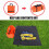 Rock Climbing Rope Bag with Shoulder Strap, Orange, 144x106cm 6