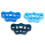 3pcs Silicone Finger Strength Trainer Rings - Light, Royal & Dark Blue 4