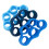 3pcs Silicone Finger Strength Trainer Rings - Light, Royal & Dark Blue 5