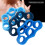 3pcs Silicone Finger Strength Trainer Rings - Light, Royal & Dark Blue 6