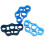 3pcs Silicone Finger Strength Trainer Rings - Light, Royal & Dark Blue 9
