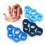 3pcs Silicone Finger Strength Trainer Rings - Light, Royal & Dark Blue 13