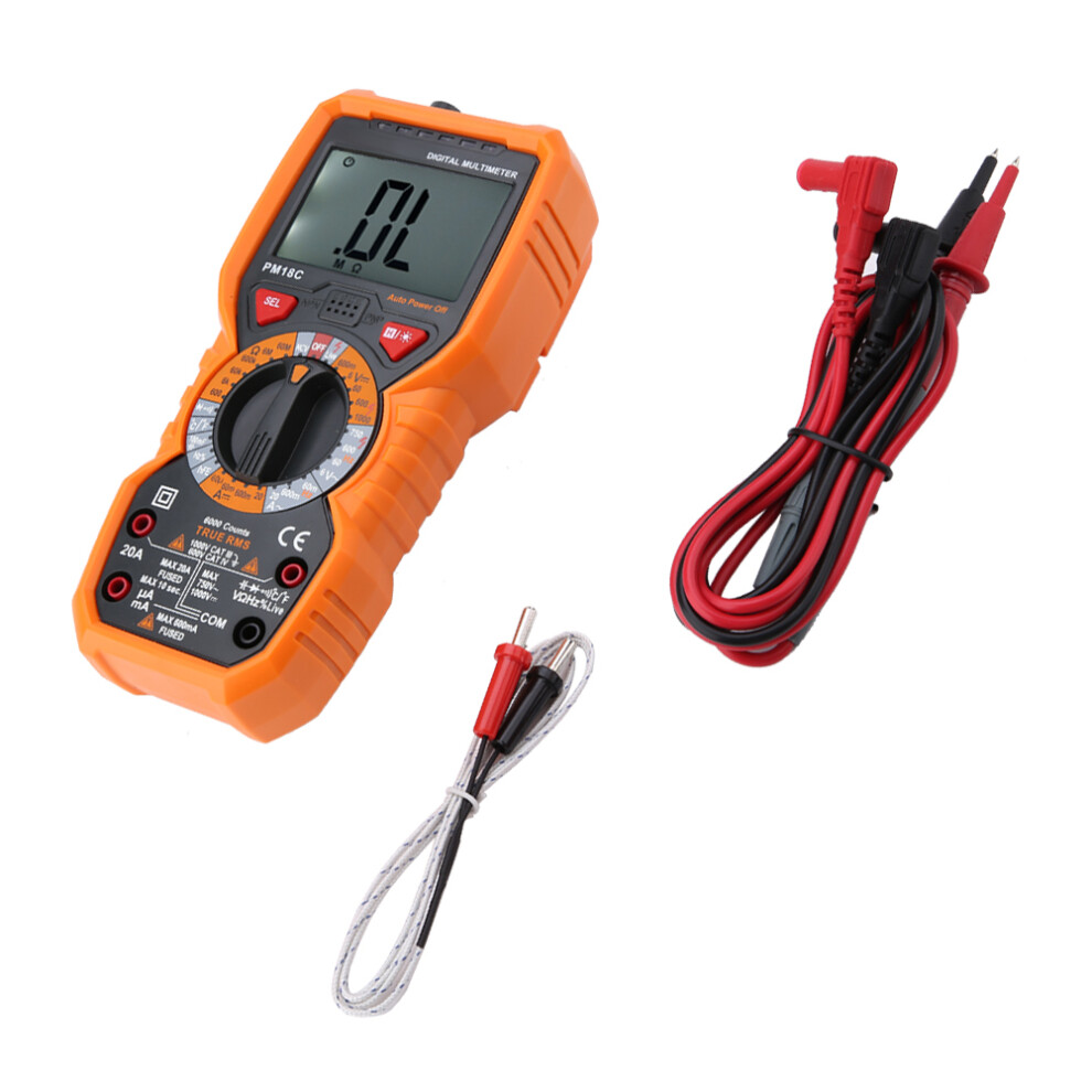 Peakmeter Pm18c Digital Multimeter 6000 Counts True Rms, Temp, Ncv 8131392746145