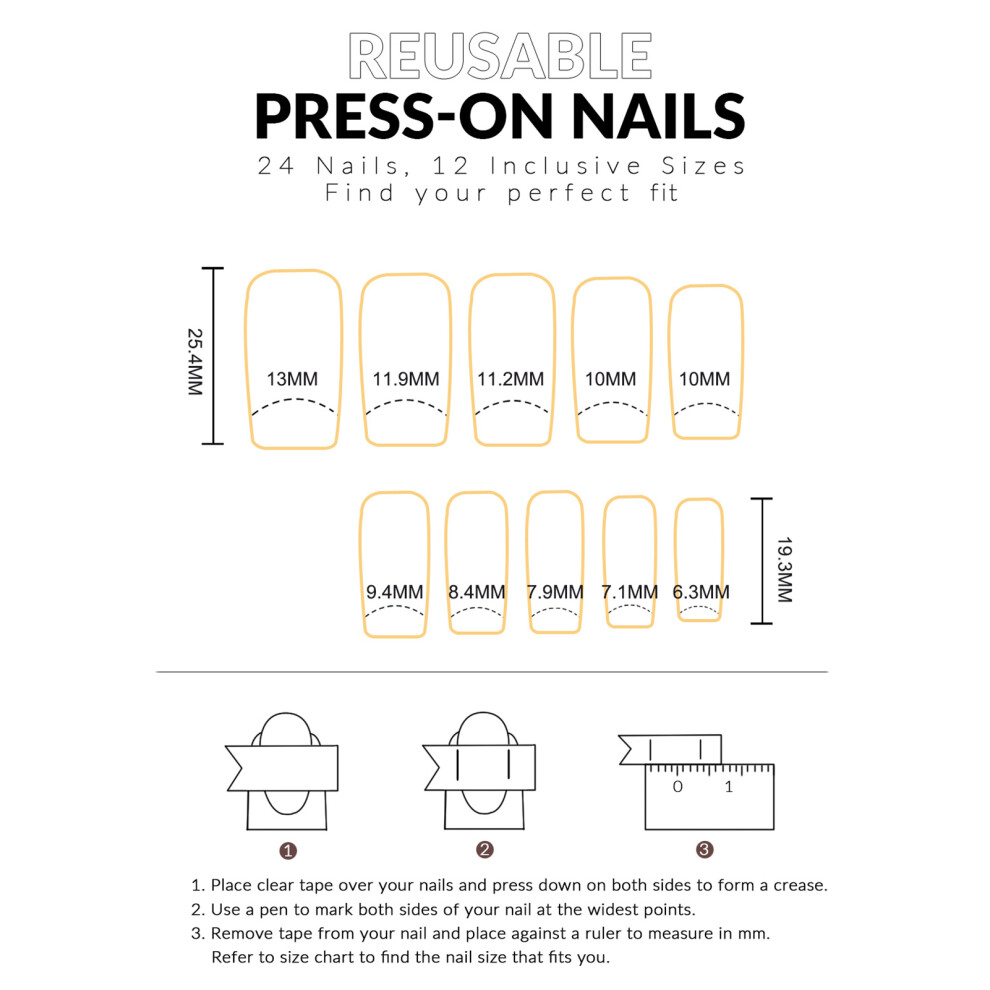 Dcph-Clothing Flower Graffiti Fake Nails, Chip-Proof & Smudge-Proof