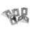 Aluminium L Shape Corner Bracket 25pcs Right Angle Fastener for DIY Repairs 4