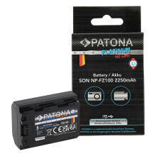 BATERIA PATONA NP-FZ100 USB (1360 PLATINA - 2250 MAH) COM ENTRADA US
