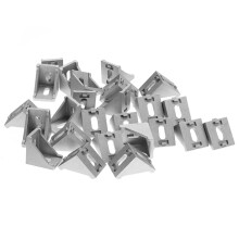 Aluminium L Shape Corner Bracket 25pcs Right Angle Fastener for DIY Repairs