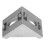 Aluminium L Shape Corner Bracket 25pcs Right Angle Fastener for DIY Repairs 8