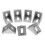 Aluminium L Shape Corner Bracket 25pcs Right Angle Fastener for DIY Repairs 12