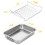 Deep Rectangular Roasting Pan with Drain Rack 1