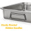 Deep Rectangular Roasting Pan with Drain Rack 4