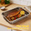 Deep Rectangular Roasting Pan with Drain Rack 6