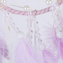 Purple Feather Dream Catcher Wall Hanging Ornament, 13.5cm Ring