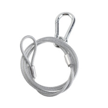 Steel Wire Safety Cables for Stage Lights, 3mm, 750mm, 10 Pcs