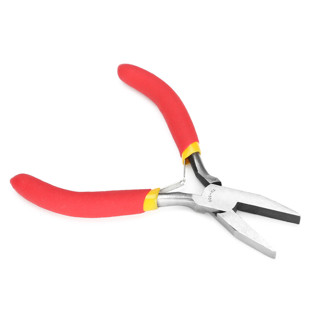 5In Mini Chrome Vanadium Toothless Needle Nose Pliers With Plastic Handle 7891392512881