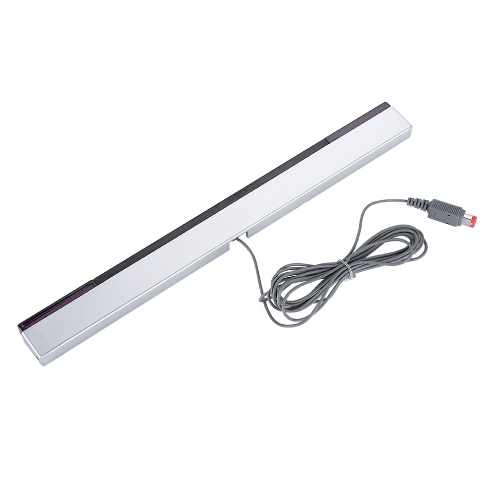 Infrared Ir Sensor Bar Wired Receiver & Stand For Wii/Wiiu Console 8741392513687