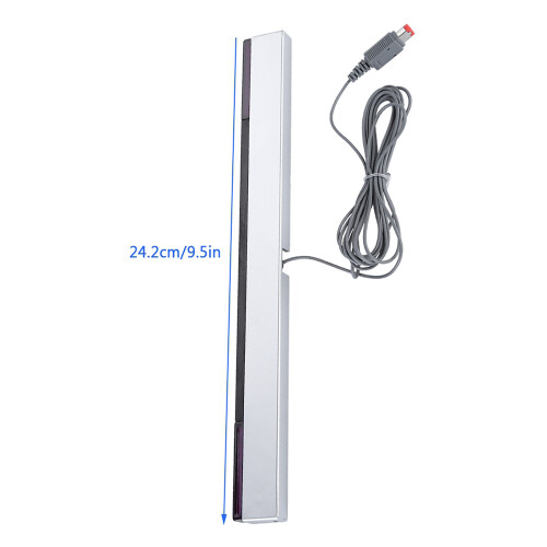 Infrared IR Sensor Bar Wired Receiver & Stand for Wii/WiiU Console 2
