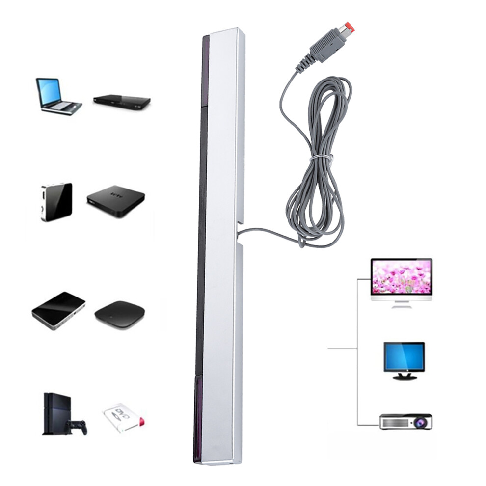 Wired Ir Sensor Bar With Stand For Wii 7055741884825