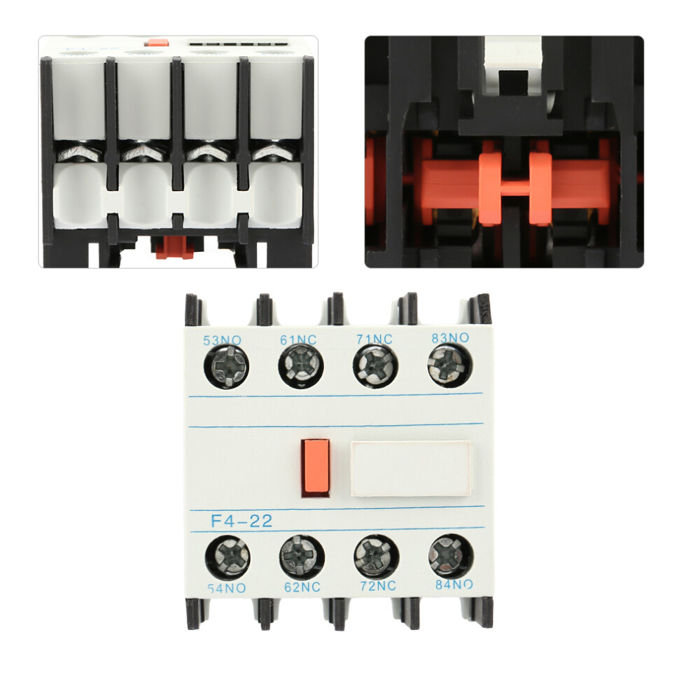 F4-22 Ac Contactor Auxiliary Contact Block 2 No 2 Nc, 10A 3071392513772