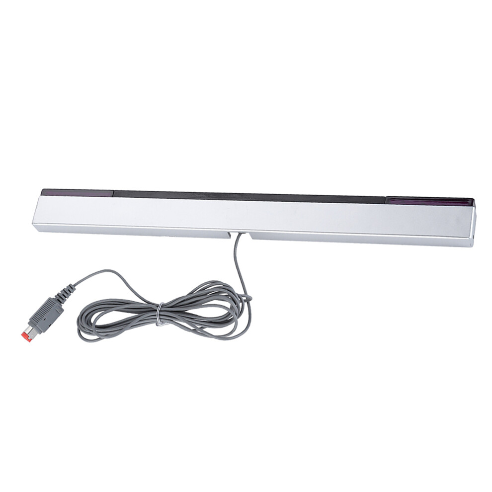 Infrared Ir Sensor Bar For Wii/Wiiu Wired Receiver With Stand, 24.2Cm 7691392748231