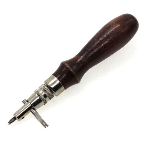Multi Functional Grooving Tool 5 in 1 Leather Edge Digger & Stitching Tool