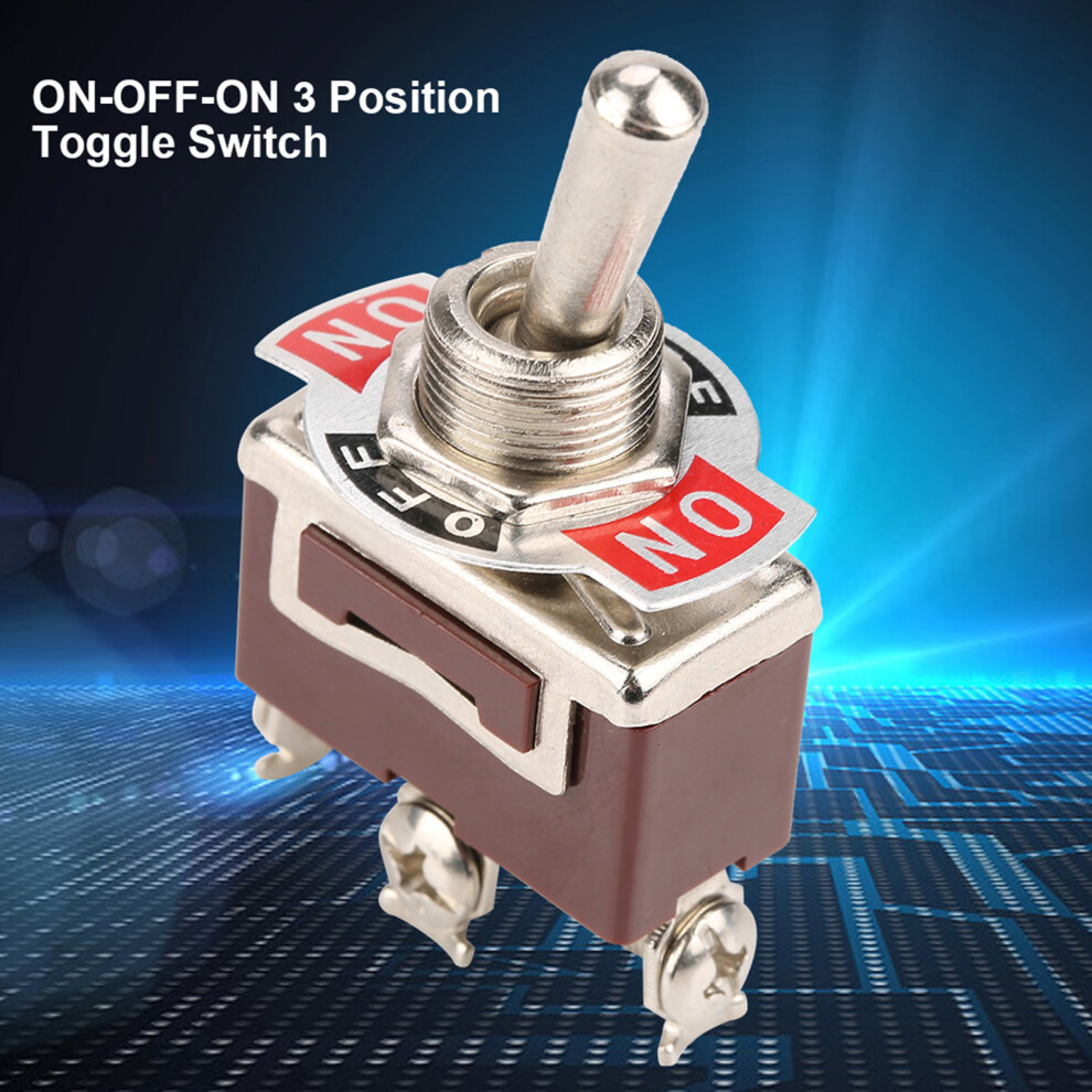 Durable 3 Position Toggle Switch 12Mm 15A 250Vac Onoffon Control 4611392748805