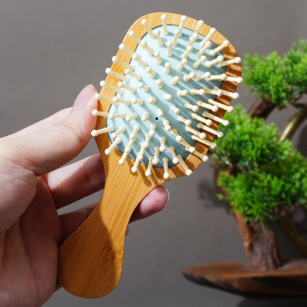 Creation-3C (5671A) Wooden Hairbrush With Scalp Massage Cushion