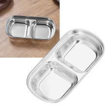 Edelstahl-Hot-Pot-Snackschale mit Geteilten Gitter, 2er-Gitter