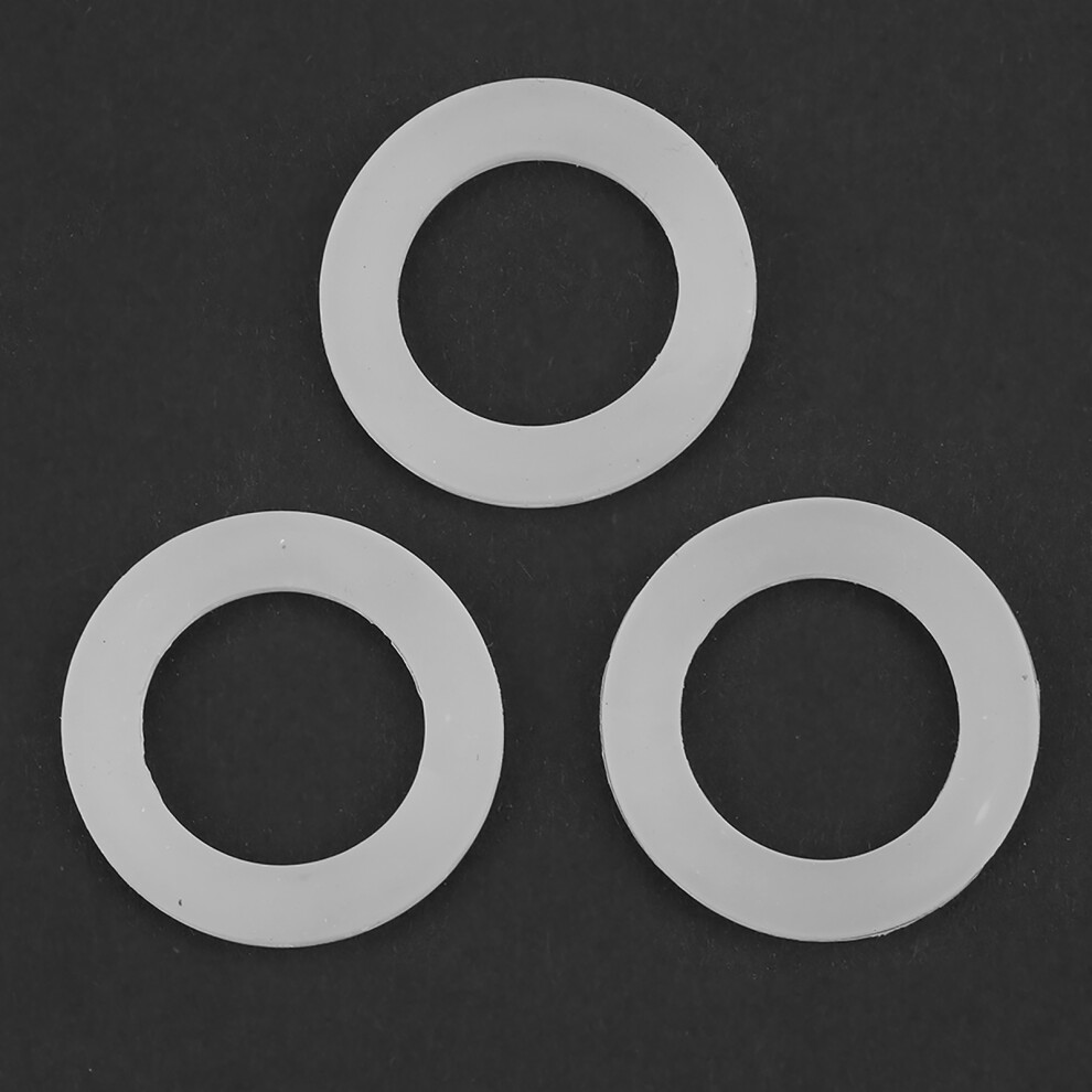 O Ring Silicone Flat Washers 12Pcs 1-Inch For Bellows Hoses Sealing White 7891392749386