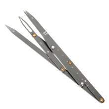 Golden Ratio Stainless Steel Eyebrow Ruler Black 16cm Makeup Tool