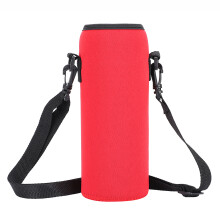 Insulated 1000ml Neoprene Water Bottle Cover, Red, 19x8cm
