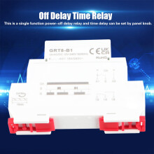 GRT8-B1 Mini Power Off Delay Time Relay DIN Rail Type AC/DC 12V~240V Delay Relay