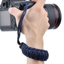 Large Blue Weave Lanyard for Digital Cameras Anti Lost & Breakage Wrist Strap