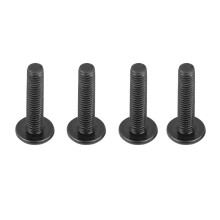 Aluminiumlegierung Aufhängungsstangen für 1/10 RC-Auto E10 Modelle (Silber)